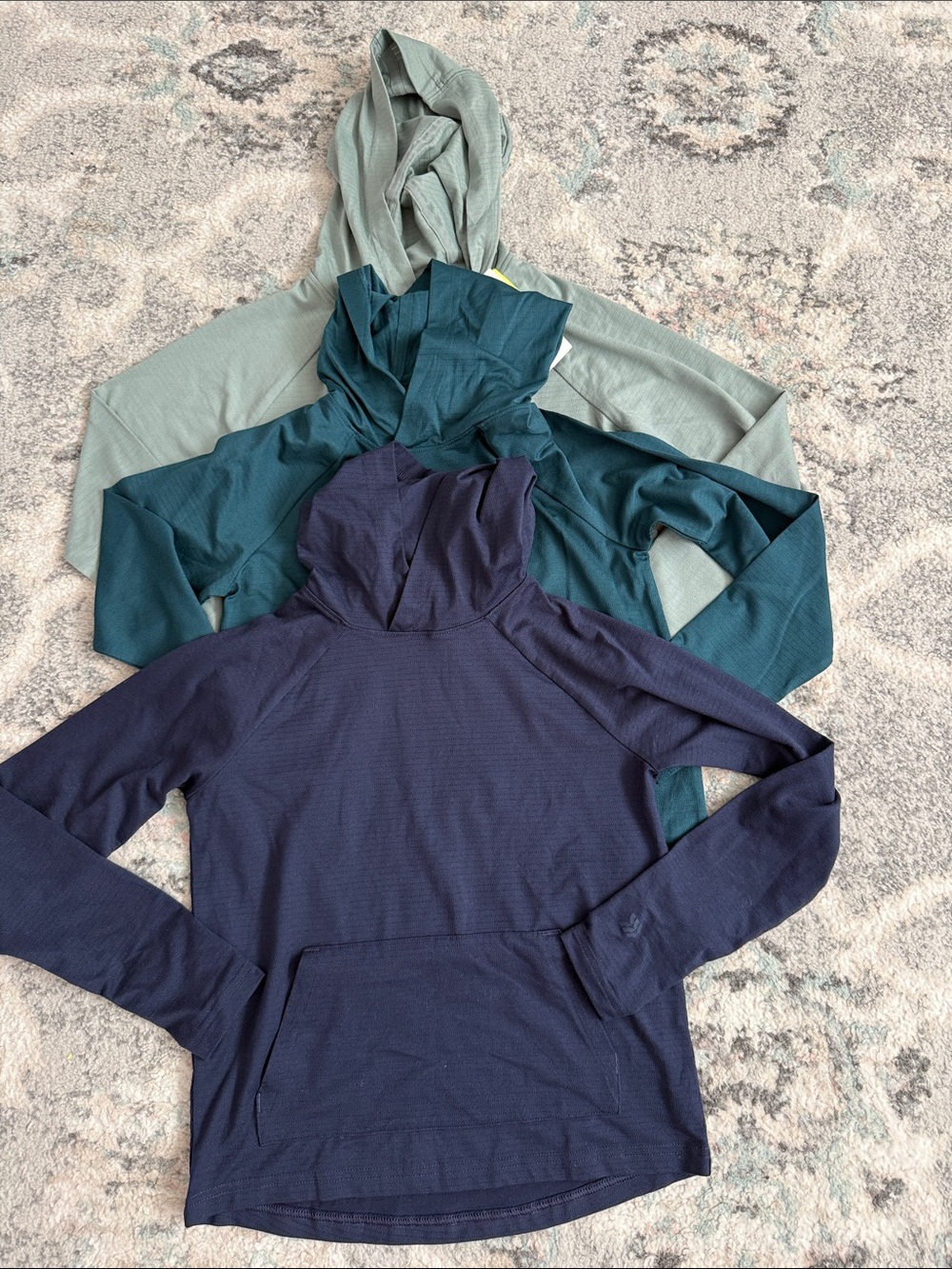 Bundle of Boys All in Motion Long Sleeve Hooded Tops Size 6/7
